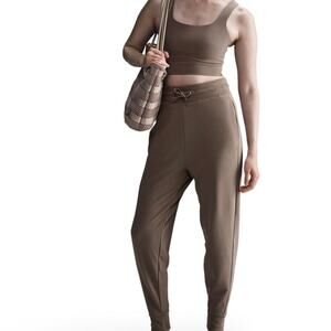 Nike Dri Fit High Rise Drawstring Jogger Caramel Womens Size XL